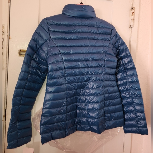 NWT KATE SPADE Packable Down Jacket size XS Peacock Blue - Picture 11 of 14
